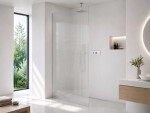 CERANO - Sprchová zástena Walk-in Crystal Ľ/P - 8 mm - bezvzperový systém - chróm, ryhované sklo - 120x200 CER-8050BD6766