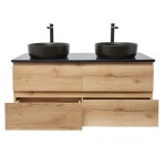 Kúpeľňová skrinka so žulovou doskou a umývadlom SAT B-Way 119x50x45 cm dub mat BWAY2120OAKZUBB BWAY2120OAKZUBB
