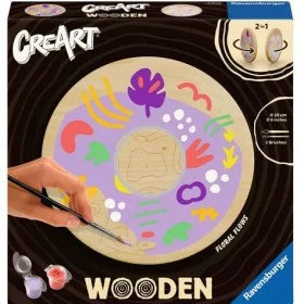 Ravensburger CreArt Wooden - Kvetinové prúdy (drevená) - maľovanie podľa čísel