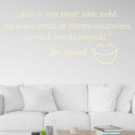 Veselá Stena Samolepka Slogan Jana Wericha Farba: fialová, Veľkosť: 100 x 42 cm