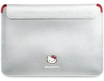 Hello Kitty PU Metal Logo puzdro na 14" notebook strieborné / Puzdro na notebook / PU koža / Kovové Logo (HKCS14PGHDLMS)