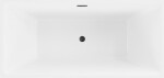MEXEN/S - Nita vaňa voľne stojaca 170 x 80, biela, sifón a prepad čierna 52091708000-70