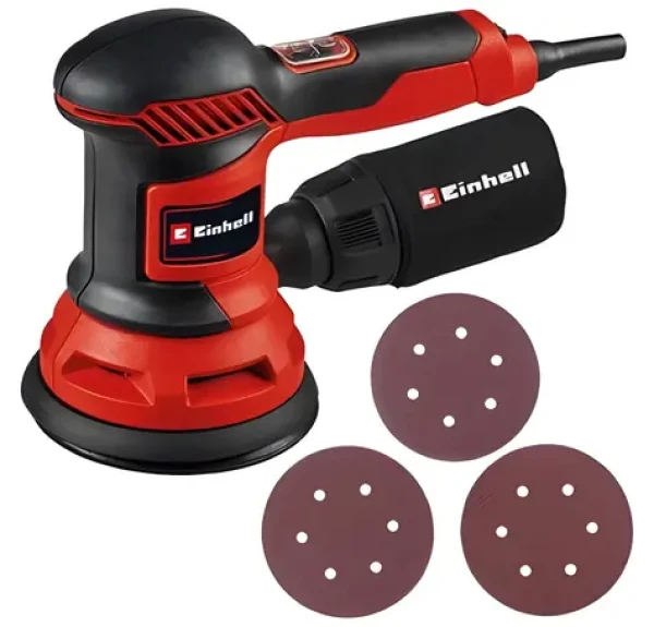 Einhell TC-RS 425 E červená/čierna / Excentrická brúska / 425W / 125 mm / 6000-13000 ot-min (4462005)