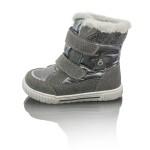 Detské zimné topánky s kožušinou POLARFOX, 2 suché zipsy, BUGGA, B00172-10, čierna - 28