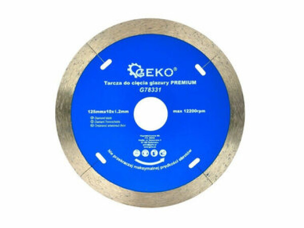 GEKO G78331 / Rezný kotúč diamantový celoobvodový / 125 x 10 x 22.2 mm (G78331)