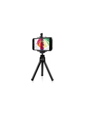 Techly Univerzálne mobilné selfie statív pre smartfón a fotoaparát / výška 95-155 mm / čierna (020980)