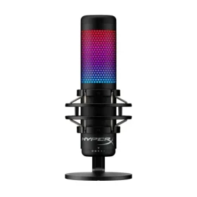 HyperX QuadCast S USB čierna / stolný mikrofón / RGB podsvietenie / anti-vibračný držiak (4P5P7AA)