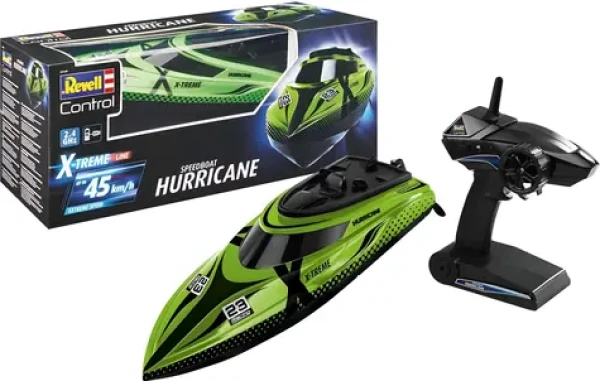Revell 24139 X-TREME Speedboat HURRICANE zelená/čierna