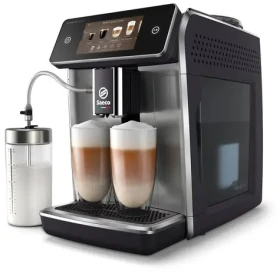 Saeco GranAroma Deluxe strieborná / Automatický kávovar / 1500 W / 15 bar / 1.8L / zásobník 300 g (SM6685/00)