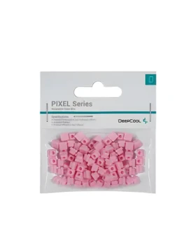 DEEPCOOL Pixel Series ružová / Dekoratívne pixel bity / pre skrine DEEPCOOL / guma / 100 ks (R-PIXEL-PK100-G-1)