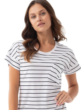 Dámske tričko Luna 206 cr/r M-XL tmavě modrá M