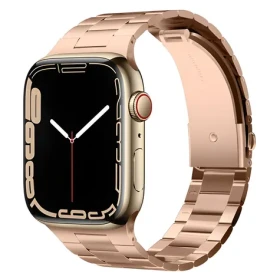 Elago Metal Band ružovo-zlatá / Remienok pre Apple Watch / 44/45/46 mm (EAW-MTBAND45-RGD)