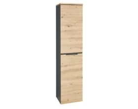 Univerzálna skriňa s policami Memphis, 45 cm, dub artisan/grafit%