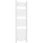 CERANO - Koupelnový radiátor Benito - středové připojení 50mm/boční - 583 W - bílá lesklá - 1500x450 mm CER-796235