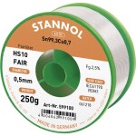 Stannol HS10-Fair spájkovací cín cievka Sn99,3Cu0,7 ROM1 250 g 0.5 mm; 599100