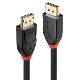Lindy DisplayPort 1.2 kábel čierna / Aktívny prípojný kábel / DisplayPort - DisplayPort / 15 m / 3840×2160 px (41079)