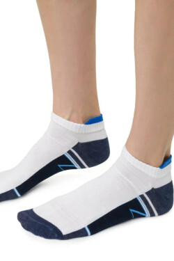 Dámske športové ponožky 050 BÍLÁ/ŠEDÁ 35-37