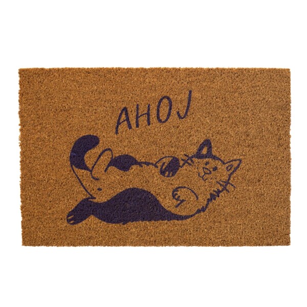 Bella Rose Rohožka z kokosových vláken Kočka / Ahoj
