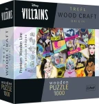 Trefl Wood Craft Origin - Puzzle - Disney: Stretnutie záporákov