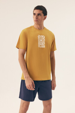 PÁNSKE PYŽAMO SUN 42600 SS25 ŽLUTÁ - DENIM M