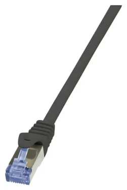 LogiLink CQ4103S čierna / Patch kábel / Cat.6a S/FTP / RJ-45 / 15 m (CQ4103S)