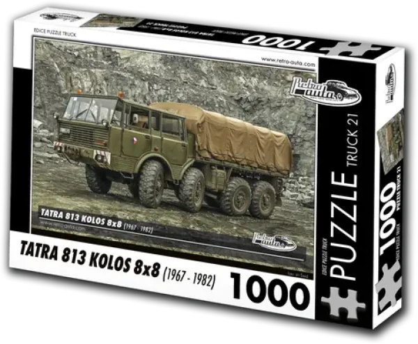 RETRO-AUTA Puzzle TRUCK Tatra 813 Kolos 8x8 (č.21)