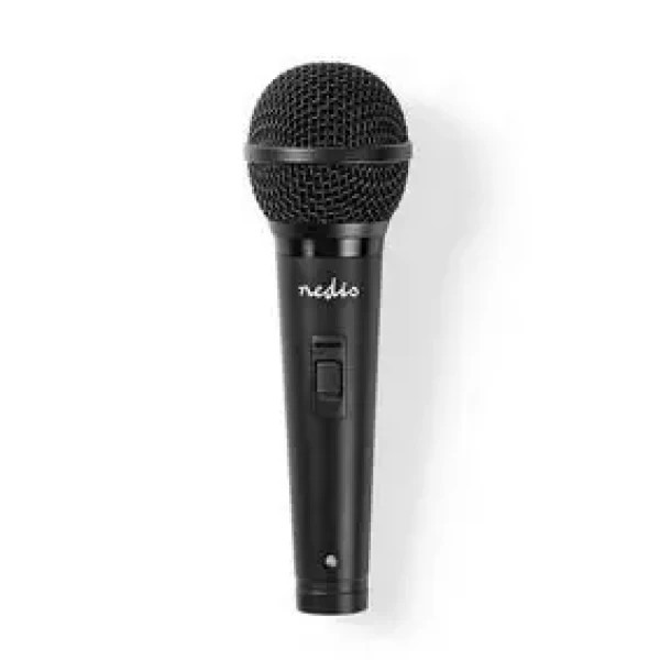 Nedis Káblový mikrofón čierna / Kardioid / dynamický / 5.00 m / 80 Hz - 13 kHz / 600 Ohm / -72 dB / Vypínač (MPWD25BK)