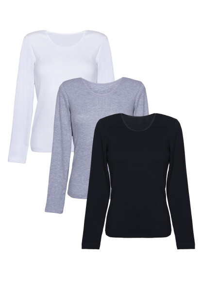 Dámska košieľka Eldar 3Pack Camisole Irene Black/Wihte/Light Grey