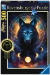 Ravensburger Svietiace puzzle Lunárny vlk