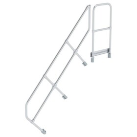 MUNK Günzburger Steigtechnik 600507 Munk Druhé madlo na schody s plošinou 45° 7 schodov 1 ks; 600507