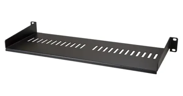 StarTech Ventilovaná rack polica 1U čierna / Polica / 19" / nosnosť 20 kg / oceľ (CABSHELF1U7V)