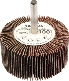 YATO Kotúč lamelový radiálny / 60x30 mm / Zrnitosť P-60 / Priemer stopky 6 mm