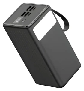 Platinet PMPB6065 čierna / Powerbanka / 60 000 mAh / 65W Power Delivery / 2x USB-C / 2x USB-A / LED svietidlo