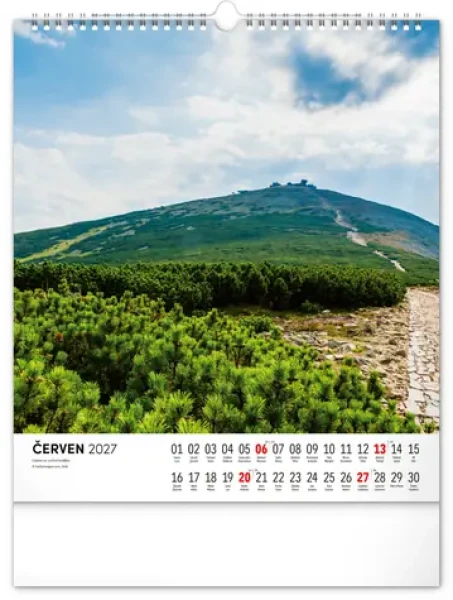 NOTIQUE Krkonoše 2027 / Nástenný kalendár / 30 x 34 cm
