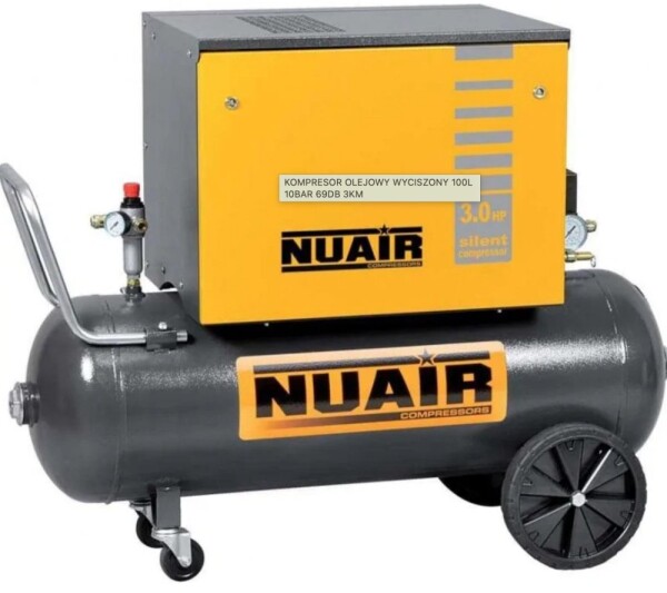 Nuair KOMPRESOR OLEJOWY WYCISZONY 100L 10BAR 69DB 3KM