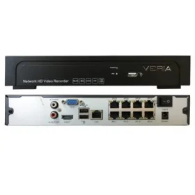 Veria NVR 8108P + 8POE IP záznamové zariadenie (NVR 8108P)