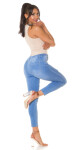 Sexy Highwaist Skinny Jeans "perfect blue" ripped denimblue 44