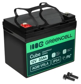 Akumulátor AGM VRLA 12V 33Ah IP54 / Batéria pre UPS / VRLA AGM / 12V / 33Ah (AGM12V33AH-J)