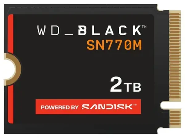 WD Black SN770M 2TB / M.2 SSD 2230 / NVMe PCIe 4.0 x4 / TLC / čítanie:5150MBs / zápis:4850MBs / 5y (WDS200T3X0G-00CHY0)