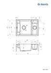 DEANTE DEANTE - Magnetic antracit metalic - Magnetic Granitový drez, 1.5 - bowl ZRM_T503