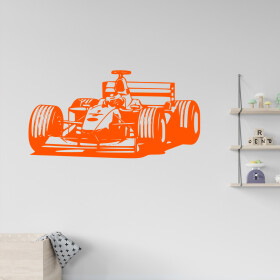 Veselá Stena Samolepka Formula Farba: oranžová, Veľkosť: 80 x 50 cm