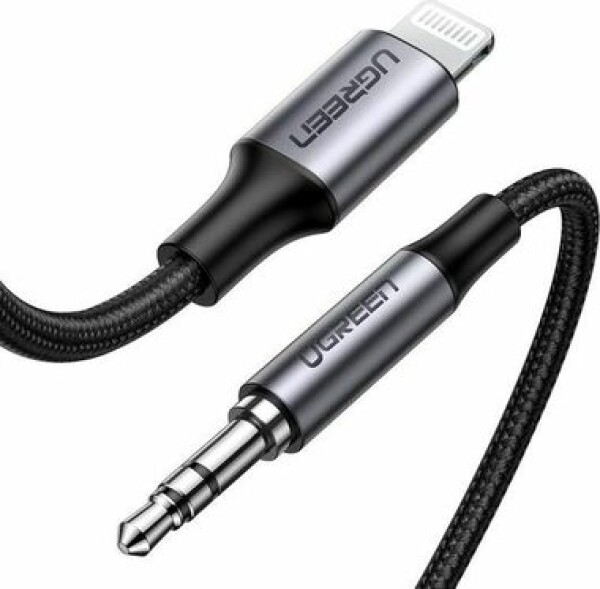 Ugreen 70509 Kábel Lightning (M) - 3.5mm Jack (M) 1m čierna (6957303875092)