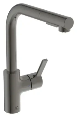 Ideal Standard Gusto Magnetic Grey / Drezová batéria / výsuvná spŕška / pákové ovládanie / Easy Fix (BD420A5)