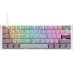 Ducky One 3 Mini Cherry MX-Silent-Red sivá / herná klávesnica / podsvietená / mechanická / drôtová USB-C / US (DKON2161ST-SUSPDMIWHHC2)