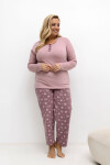 Pohodlné pyžamo pre plnoštíhly model 221186 Forever Pink 4XL