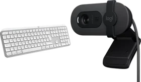 Logitech MX Keys S pre Mac + Brio 100 / Set bezdrôtovej klávesnice a webkamery / Pre macOS / Bluetooth / USB-C