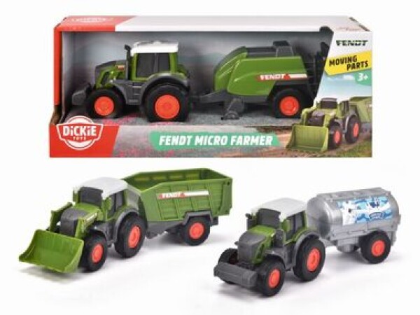 Dickie Farm Traktor Fendt Micro Farmer 18cm 3 druhy