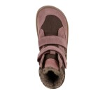 Dievčenské zimné barefoot topánky UP HILL WOOL Dark Pink Froddo G3160262-10 - 24