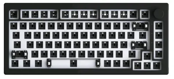 Akko 5075S RGB Barebone - čierna / Telo klávesnice / RGB / formát 75% / ANSI (6925758624183)