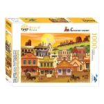 Brain Tree Puzzle Westernové mestečko
